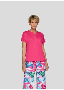 Rabe Damen Print-Shirt "T-Shirt", pink, feminin, Gr. 38, unifarben, 50%Baumwolle 50%Viskose, Shirts