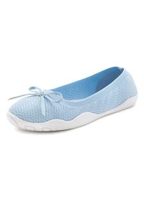 Lascana Damen Sneaker Ballerinas, Gr. 38, blau, Obermaterial: 100% Textilmaterial. Decksohle: 100% Textilmaterial. Laufsohle: 100% Synthetik,