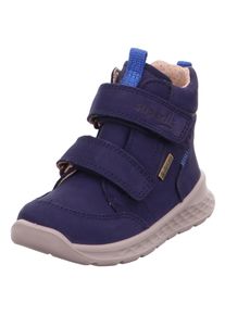 Superfit Kinder Winterboots "BREEZE WMS: mittel", Gr. 22, blau, Nubukleder, unifarben, sportlich, Schuhe, Babyschuh, Klettschuh mit GORE-Tex,