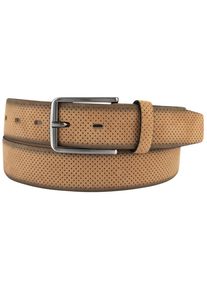 Bernd Götz BERND GÖTZ Damen Ledergürtel, braun, casual, Gr. 110, Ausstanzungen, mehrfarbig, Rindsleder, Gürtel, mit Punktprägung
