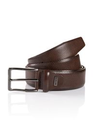 MONTI Damen Ledergürtel "CAMBRIDGE", braun, klassisch, Gr. 100, Leder, Gürtel, 3,5 cm breit, Klassisch-Business, kürzbar, bis Gr.125