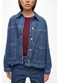 Vila Damen Jeansblazer "VIJAF L/S DENIM JACKET - NOOS"medium blau denim detail:244, modisch, Gr. 34, unifarben, Denim/Jeans, Obermaterial: 99%