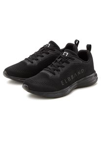 ELBSAND Damen Sneaker "Freizeitschuh, Halbschuh", Gr. 40, schwarz, Obermaterial: 70% Textilmaterial, 30% Lederimitat. Futter: 100% Textilmaterial.
