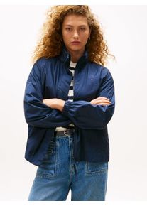 Tommy Hilfiger Damen Windbreaker "UL NYLON PACKABLE WINDBREAKER", blau, casual, Gr. XXL, unifarben, Web, Obermaterial: 100% Polyamid, Jacken