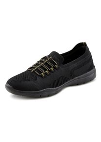 Lascana Damen Sneaker "Slipper, Halbschuh, leichtes Meshmaterial", Gr. 43, schwarz, Obermaterial: 100% Textilmaterial. Futter: 100% Textilmaterial.