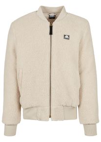 Southpole Herren Bomberjacke "Southpole Herren Southpole Sherpa Bomber Jacket", beige, casual, Gr. S, unifarben, 100% Polyester, Jacken