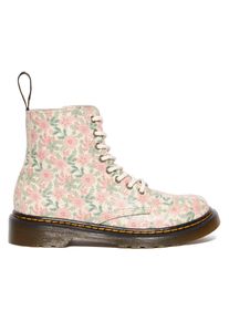 Dr. Martens Kinder Schnürstiefel "1460 Pascal Kinder ATHENA", Gr. 28, beige, Leder, geblümt, modisch, Schuhe, Freizeitschuh, Schnürboots mit allover