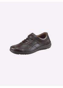 Waldläufer WALDLÄUFER Herren Schnürschuh, Gr. 7,5, braun, Glattleder, Rindsleder, Basic, Schuhe