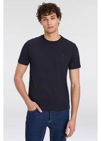 Replay Herren T-Shirt "mit Logostickerei auf der Brust", blau, casual, Gr. XXL, unifarben, Jersey, Obermaterial: 100% Baumwolle, Shirts