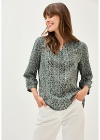 Cecil Damen Druckblusebalmy khaki, casual, Gr. M, gemustert, Web, Obermaterial: 100% Baumwolle, Blusen, mit grafischem Muster