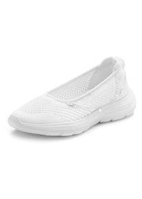 Lascana Damen Sneaker, Gr. 37, weiß, Obermaterial: 100% Textilmaterial. Decksohle: 100% Textilmaterial. Laufsohle: 100% Synthetik, unifarben,