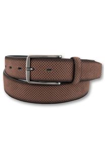 Bernd Götz BERND GÖTZ Damen Ledergürtel, braun, casual, Gr. 110, Ausstanzungen, mehrfarbig, Rindsleder, Gürtel, mit Punktprägung