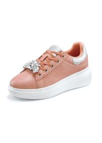 Lascana Damen Sneaker "Freizeitschuh, Schnürhalbschuh, Halbschuh", Gr. 40, rosa, Obermaterial: 100% Lederimitat. Futter: 100% Textilmaterial.