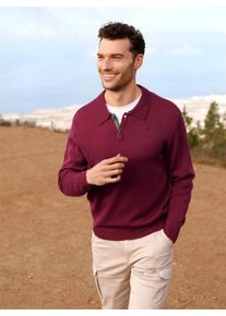 Catamaran Herren Polokragenpullover "Pullover", rot, Gr. 50, unifarben, 100% Polyacryl, Pullover
