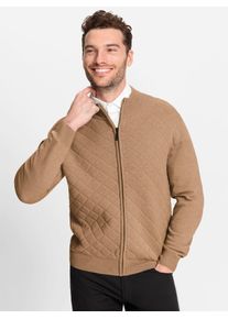 Marco Donati Herren Strickjacke, braun, Gr. 50, unifarben, 68% Polyacryl, 29% Wolle, 2% Polyester, 1% Elasthan, Strickjacken