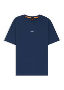 BOSS Orange Herren T-Shirt "TChup", blau, casual, Gr. XXL, unifarben, Single Jersey, Obermaterial: 96% Baumwolle, 4% Elasthan, Shirts, mit