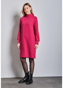 Street One Damen Sweatkleid, pink, casual, Gr. 34, unifarben, Stoff, 82% Polyester, 16% Viskose, 2% Elasthan, Kleider, soft und trageangenehm