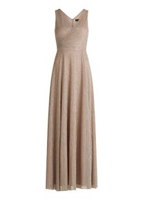 Vera Mont Damen Abendkleid "Vera Mont Abendkleid mit Plissee", weiß, festlich, Gr. 44, Chiffon, Obermaterial: 62% Polyester, 38% Polyester