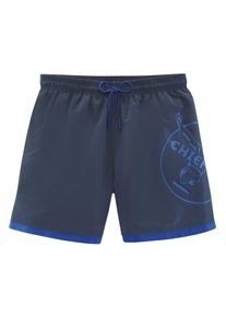 Chiemsee Herren Badeshorts, blau, Gr. M, Recycling-Polyester, Badehosen, mit Logodruck