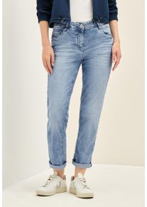 Cecil Damen 5-Pocket-Jeans "Style Scarlett", blau, casual, Gr. 30, unifarben, Denim/Jeans, Obermaterial: 78% Baumwolle, 20% Polyester, 2% Elasthan,