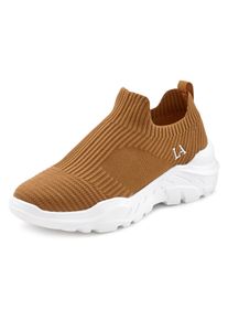 Lascana Damen Sneaker, Gr. 40, braun, Obermaterial: 100% Textilmaterial. Futter: 100% Textilmaterial. Decksohle: 100% Textilmaterial. Laufsohle: 100%