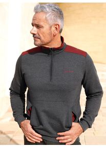 Marco Donati Herren Sweatshirt, grau, Gr. 44, meliert, unifarben, 50% Baumwolle, 50% Polyester, Sweatshirts