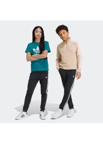 Kinder Sporthose "TREFOIL PANTS", schwarz, sportlich, Gr. 128, adidas originals, Obermaterial: 70% Baumwolle, 30% Polyester, Hosen