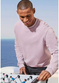 John Devin Herren Sweatshirtlila, washed, casual, Gr. S, Sweatware, Obermaterial: 100% Baumwolle, Sweatshirts, mit besonderer Waschung, kleine