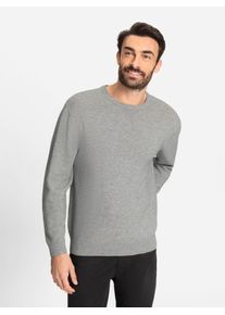 Marco Donati Herren Rundhalspullover "Pullover", grau, Gr. 50, meliert, 50% Baumwolle, 50% Polyacryl, Pullover