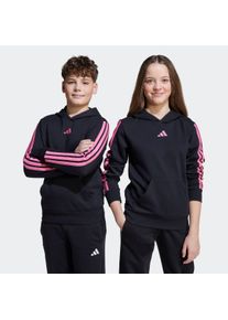 Kinder Kapuzensweatshirt "J 3S FL HD 225", schwarz, sportlich, Gr. 152, adidas Sportswear, Obermaterial: 71% Baumwolle, 29% Polyester, Sweatshirts