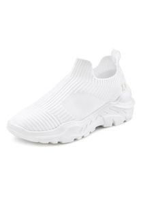 Lascana Damen Sneaker, Gr. 37, weiß, Obermaterial: 100% Textilmaterial. Futter: 100% Textilmaterial. Decksohle: 100% Textilmaterial. Laufsohle: 100%