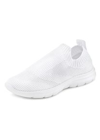 Lascana Damen Sneaker, Gr. 41, weiß, Obermaterial: 100% Textilmaterial. Futter: 100% Textilmaterial. Decksohle: 100% Textilmaterial. Laufsohle: 100%