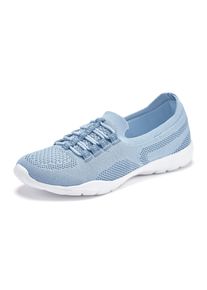 Lascana Damen Sneaker "Slipper, Halbschuh, leichtes Meshmaterial", Gr. 36, blau, Obermaterial: 100% Textilmaterial. Futter: 100% Textilmaterial.