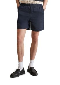 Marc O'Polo Herren Shorts, blau, casual, Gr. S, MARC O'POLO DENIM, Web, Obermaterial: 53% Leinen, 47% Baumwolle, Hosen, elastischer Bund, leichtes Material