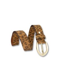 Bernd Götz BERND GÖTZ Damen Ledergürtel, braun, modisch, Gr. 100, animal-print, Rindsleder, Gürtel, mit Leopardenprint
