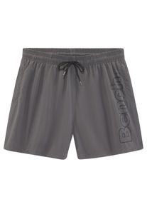 Bench. Herren Badeshorts, grau, Gr. M, Recycling-Polyester, Badehosen, mit Logoschriftzug