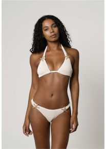 MODA MINX Damen Bikini-Hose "Starfish Scrunch Fixed Bikini Bottom", beige, Gr. XL, unifarben, 97% Polyamid, 3% Elasthan, Badehosen, mit tollen