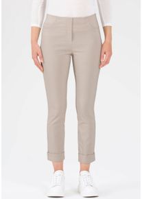 Stehmann Damen 3/4-Hose "Igor", weiß, casual, Gr. 44, Web, Obermaterial: 72% Viskose, 25% Polyamid, 3% Elasthan, Hosen, in Größen 32 bis 52, aus