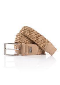 MONTI Damen Ledergürtel "HAVANNA", beige, casual,modisch,klassisch, Gr. 125, Materialmix, Gürtel, Flechtgürtel