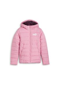 Puma Kinder Winterjacke "ESS HOODED PADDED JACKET", rosa, sportlich, Gr. 152, unifarben, Taft, Obermaterial: 100% Polyester, Jacken