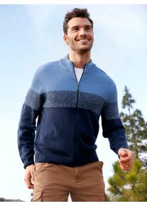 Catamaran Herren Cardigan, blau, Gr. 50, meliert, gemustert, gestreift, unifarben, 100% Polyacryl, Strickjacken