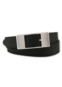 Bernd Götz BERND GÖTZ Damen Ledergürtel, schwarz, casual,Basic,klassisch, Gr. 95, unifarben, Leder, Gürtel, mit flächiger Designschließe