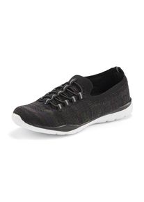 Lascana Damen Sneaker "Slipper, Halbschuh, leichtes Meshmaterial", Gr. 38, schwarz, Obermaterial: 100% Textilmaterial. Futter: 100% Textilmaterial.