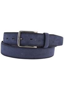 Bernd Götz BERND GÖTZ Damen Ledergürtel, blau, casual, Gr. 110, Ausstanzungen, mehrfarbig, Rindsleder, Gürtel, mit Punktprägung