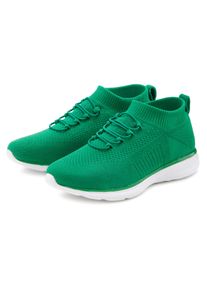 Lascana Damen Sneaker "Slipper, Halbschuh, ultraleicht und bequem", Gr. 36, grün, Obermaterial: 100% Textilmaterial. Futter: 100% Textilmaterial.