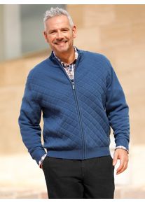 Marco Donati Herren Strickjacke, blau, Gr. 48, unifarben, 68% Polyacryl, 29% Wolle, 2% Polyester, 1% Elasthan, Strickjacken