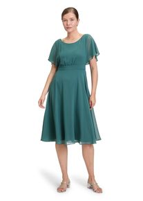 Vera Mont Damen Cocktailkleid "Vera Mont Cocktailkleid kurzarm", grün, feminin, Gr. 40, Chiffon, Obermaterial: 100% Polyester. Futter: 100%