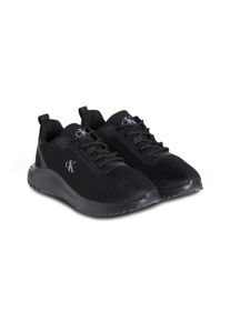 Herren Sneaker "EVA RUNNER MIX MESH", Calvin Klein Jeans, Gr. 42, schwarz, Textil, Synthetik, unifarben, sportlich, Schuhe, Schnürschuh,
