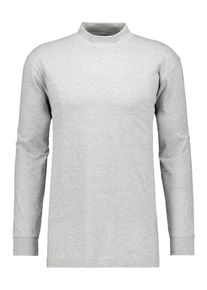 Ragman Herren Stehkragenshirt, grau, klassisch, Gr. XXXL, Baumwolle, Shirts
