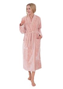 WEWO-Fashion Damenbademantel WEWO FASHION, L:120cm in Gr. M, rosa, Wellsoft-Microfaser, Hausmäntel, "5000", kuschelig weich